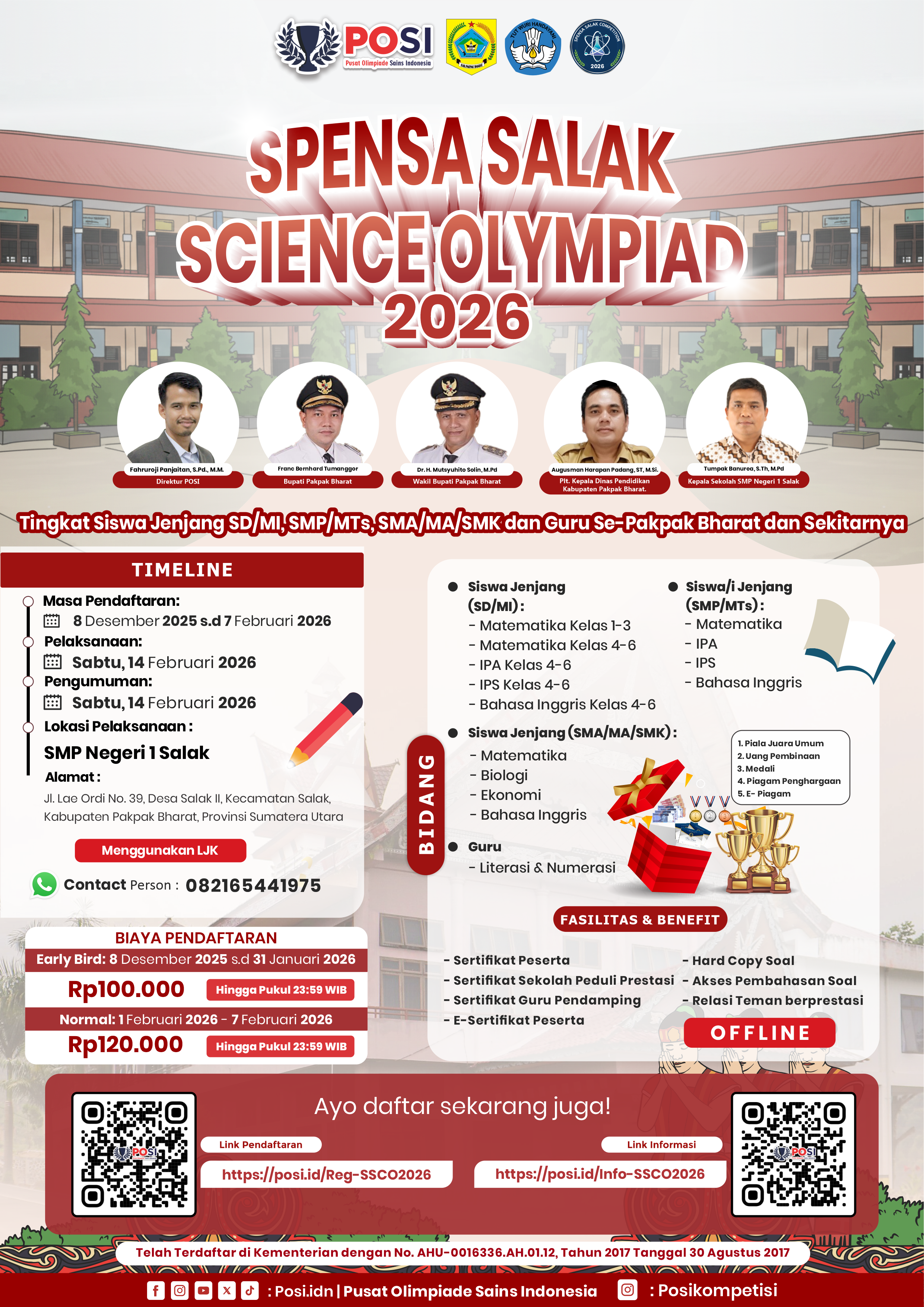 SPENSA SALAK SCIENCE OLYMPIAD TAHUN 2026