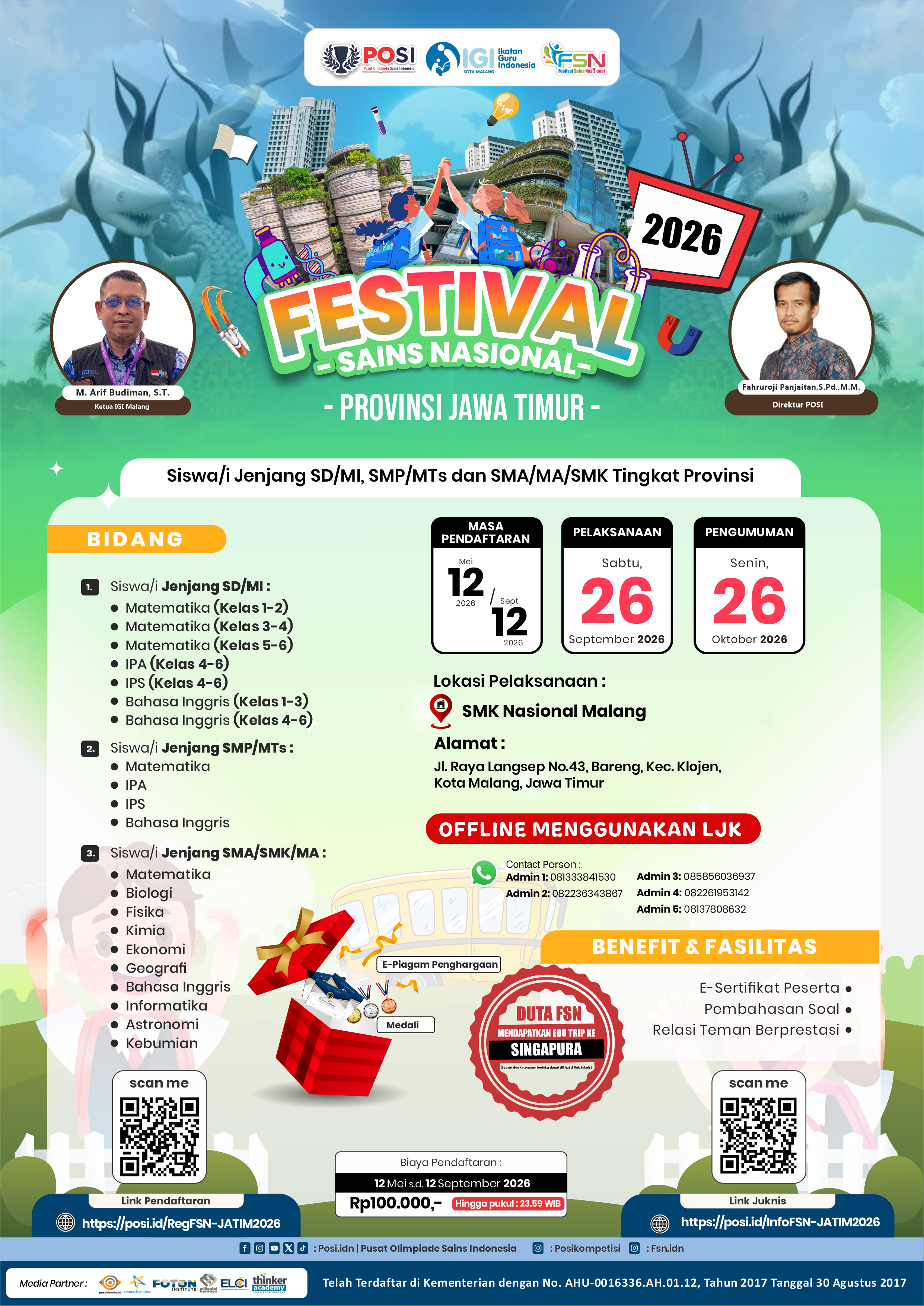 FESTIVAL SAINS NASIONAL (FSN) PROVINSI JAWA TIMUR TAHUN 2026