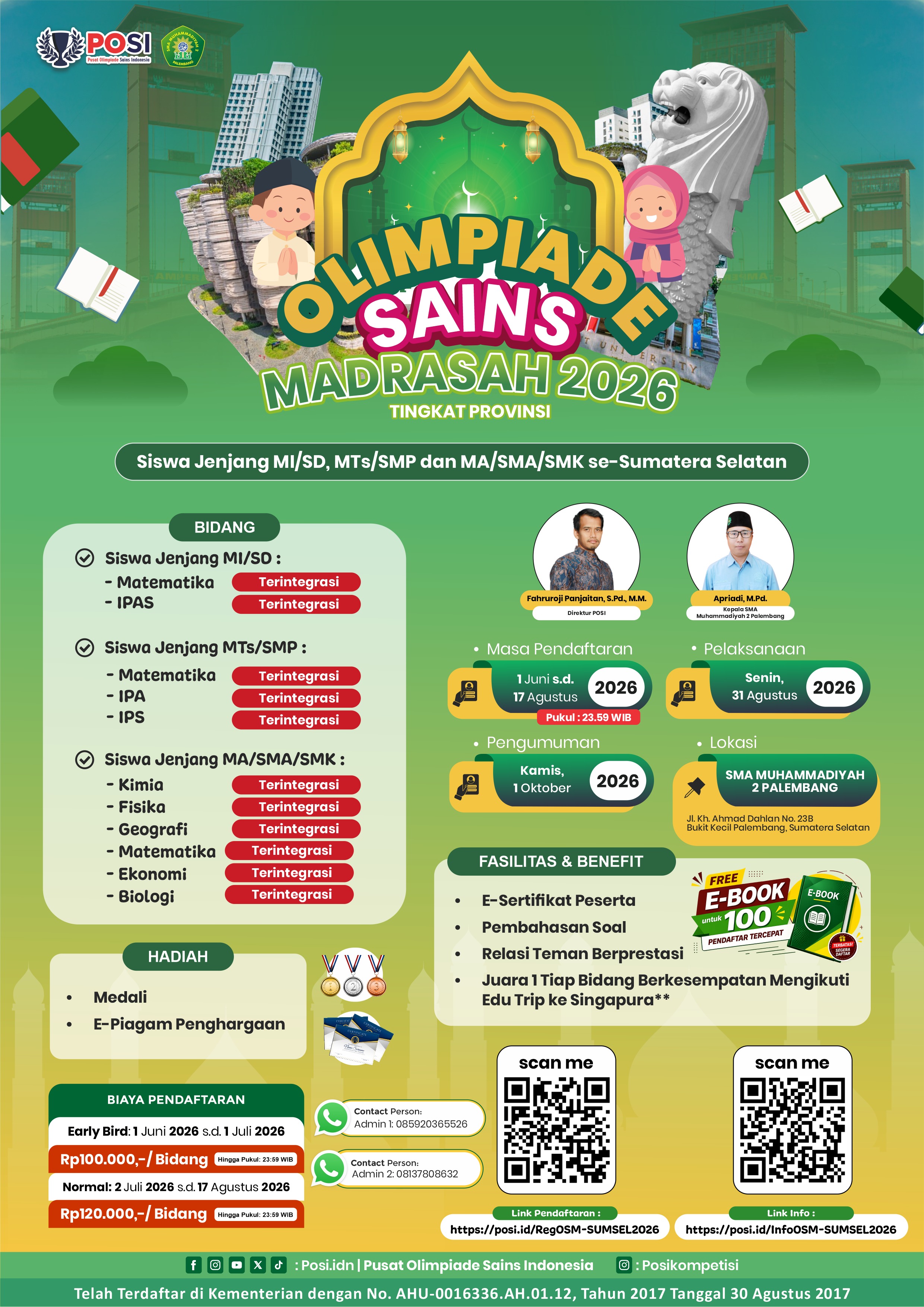 OLIMPIADE SAINS MADRASAH (OSM) PROVINSI SULAWESI TENGGARA TAHUN 2026