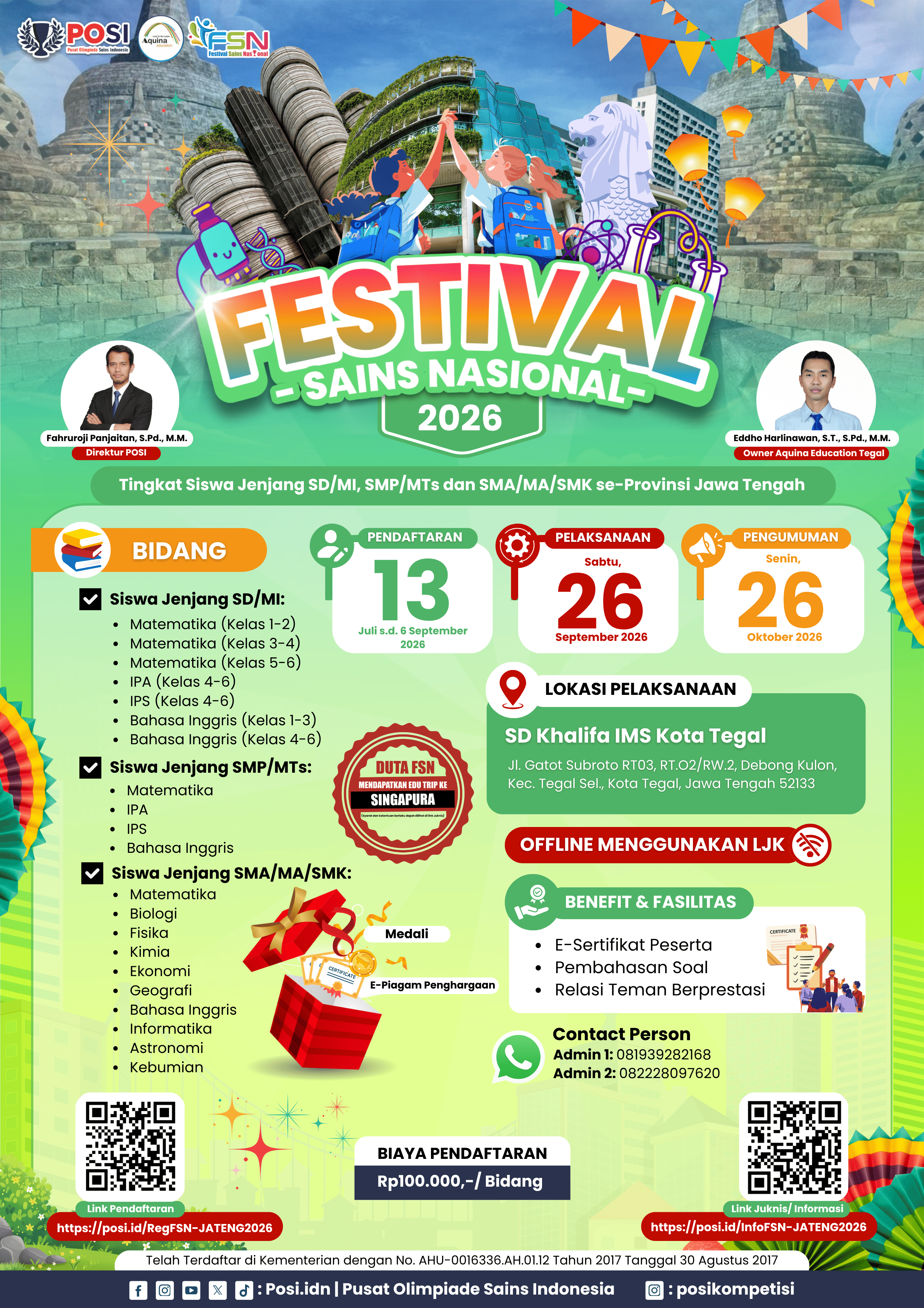 FESTIVAL SAINS NASIONAL (FSN) PROVINSI JAWA TENGAH TAHUN 2026