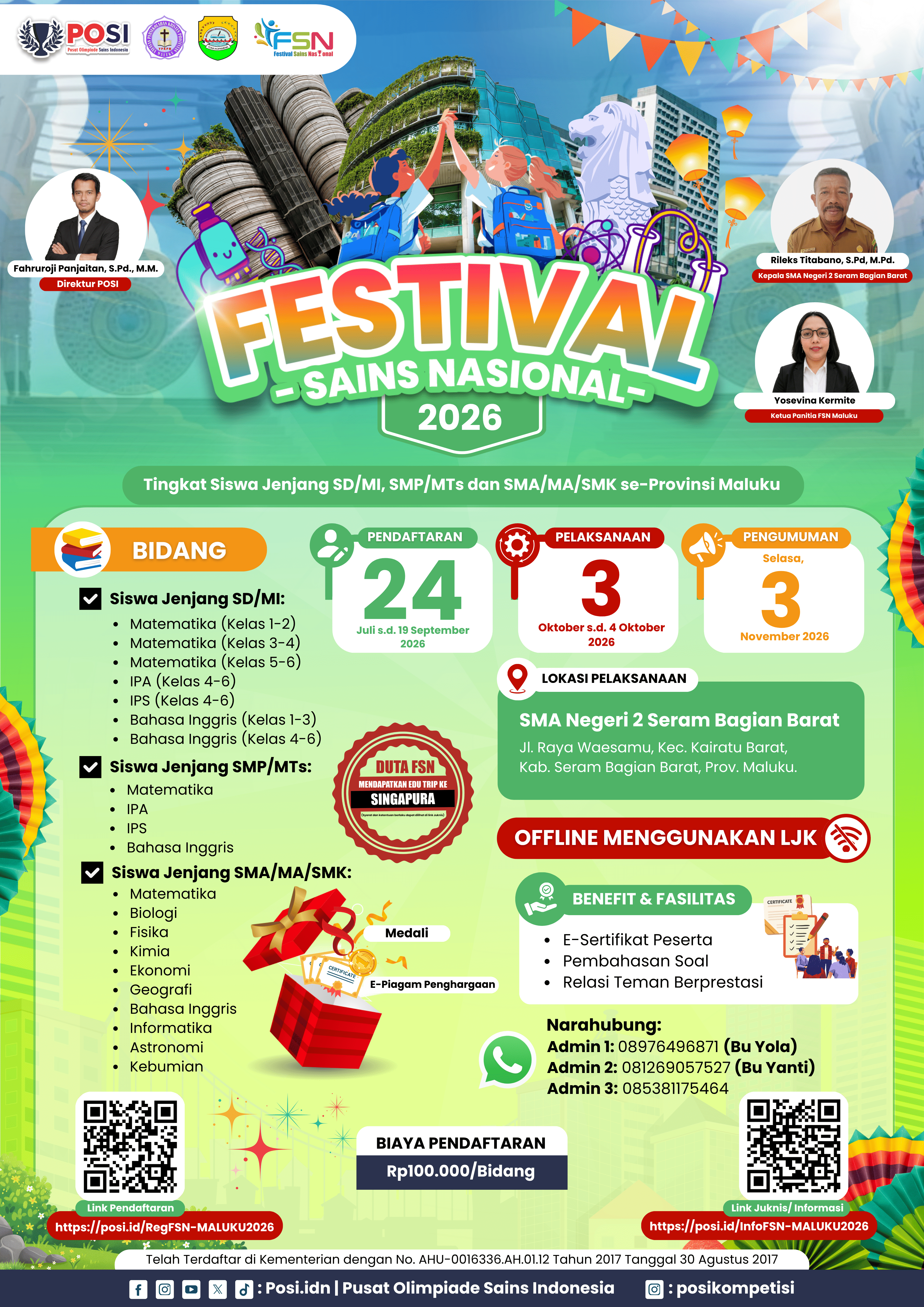 FESTIVAL SAINS NASIONAL (FSN) PROVINSI MALUKU TAHUN 2026