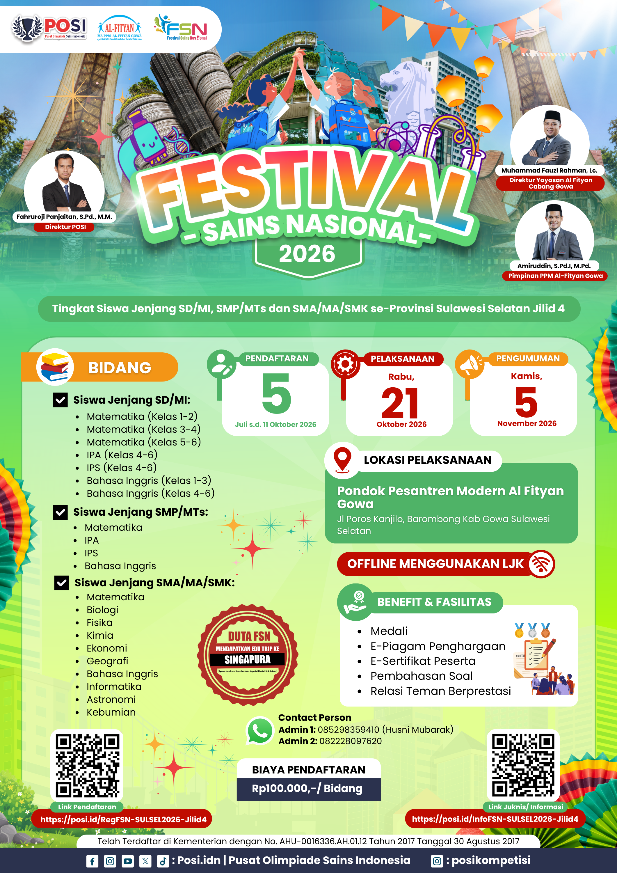 FESTIVAL SAINS NASIONAL (FSN) PROVINSI SULAWESI SELATAN TAHUN 2026 JILID 4