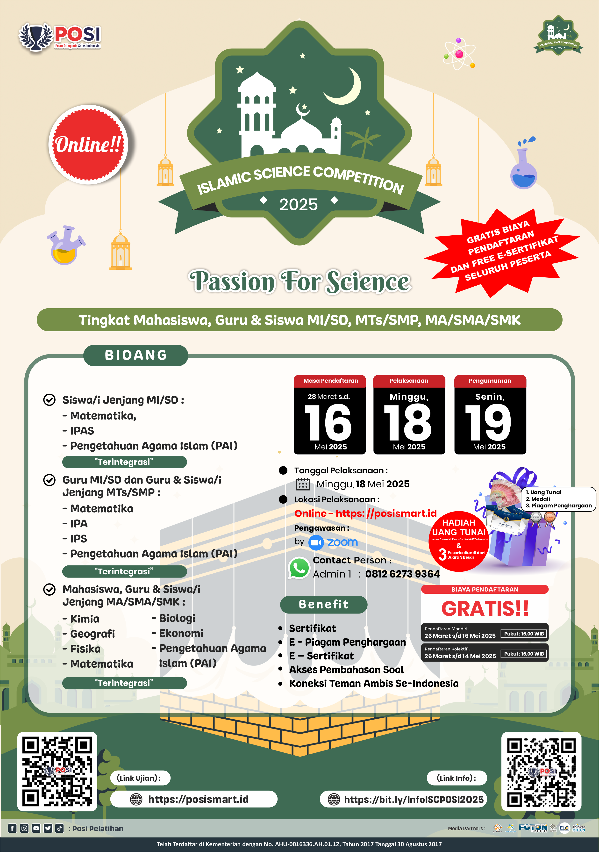 ISLAMIC SCIENCE COMPETITION (ISC) 2025