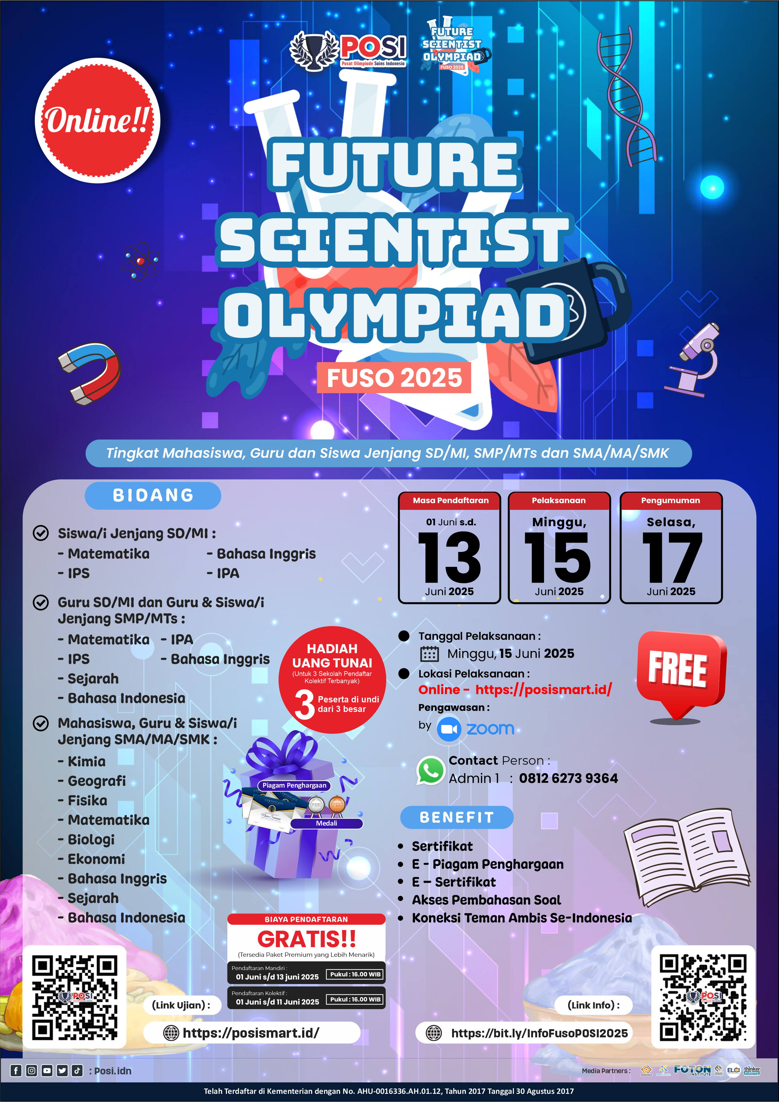 FUTURE SCIENCE OLYMPIAD (FUSO) 2025